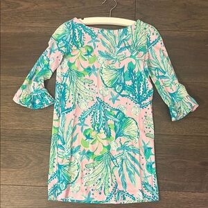 Lilly Pulitzer Printed Girls Dres, sz 6-7